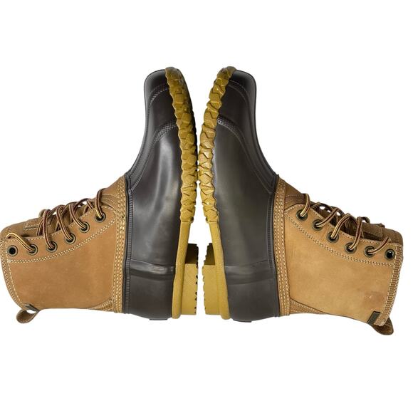 G.H. Bass & Co. Classic Duck Boots Men Size 8 M Leather Rubber Waterproof